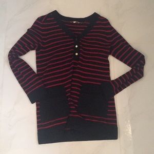 Tory Burch Red/Navy Sweater